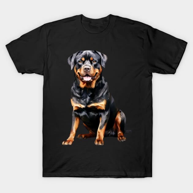 Rottweiler T-Shirt by DavidBriotArt